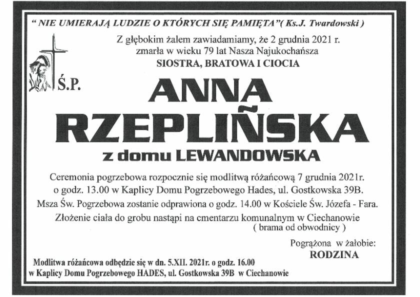 ANNA RZEPLIŃSKA