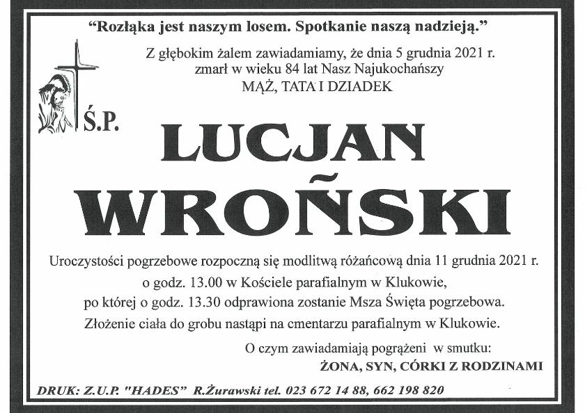 LUCJAN WROŃSKI