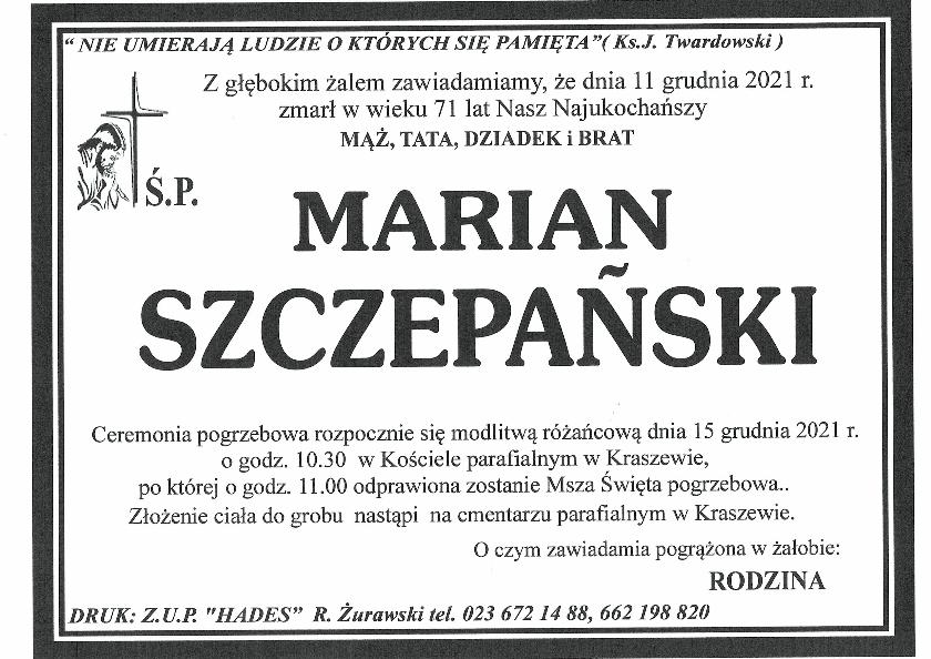 MARIAN SZCZEPAŃSKI
