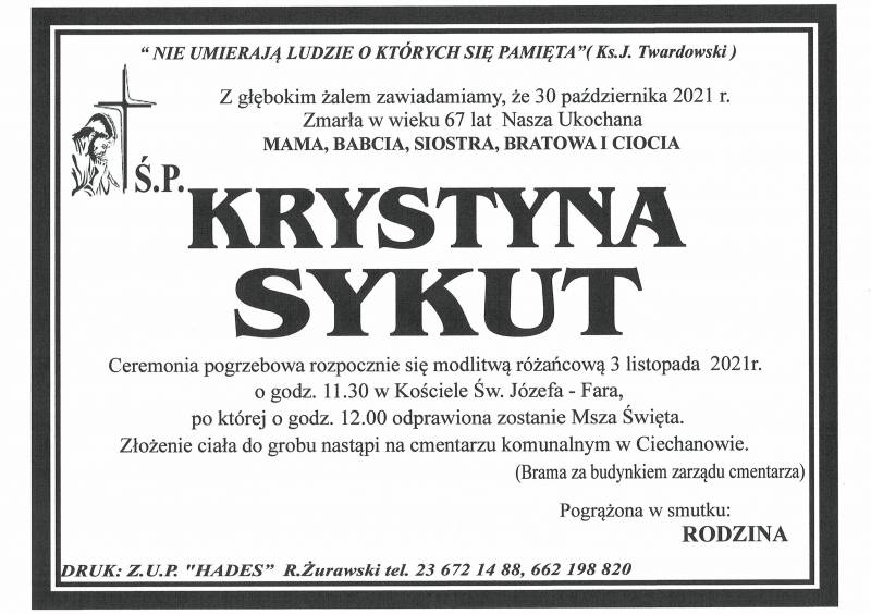 KRYSTYNA SYKUT