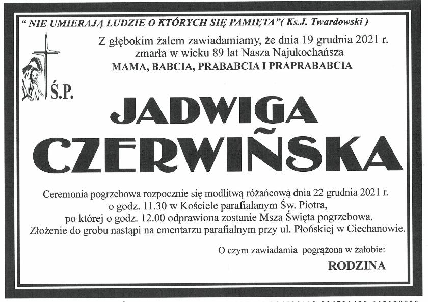 JADWIGA CZERWIŃSKA