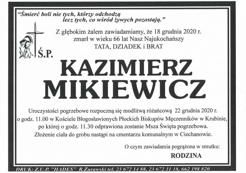 KAZIMIERZ MIKIEWICZ