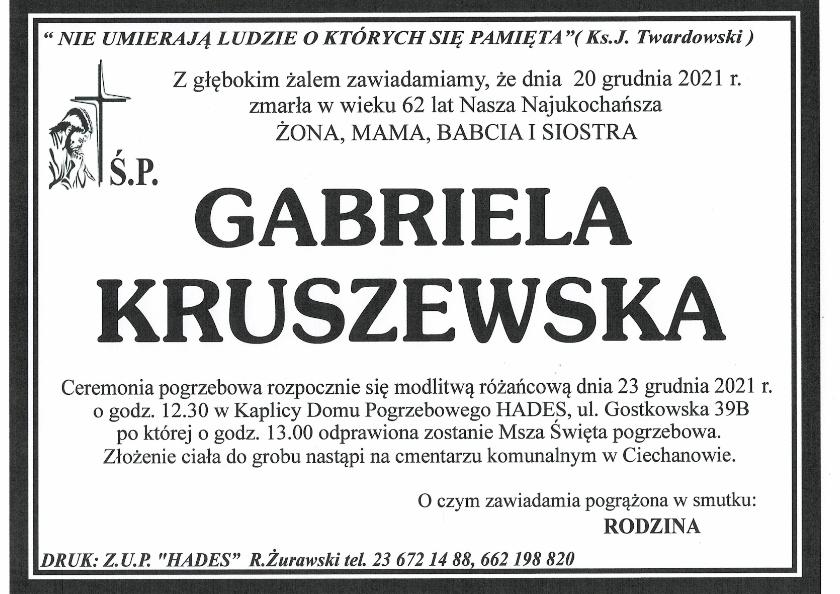 GABRIELA KRUSZEWSKA