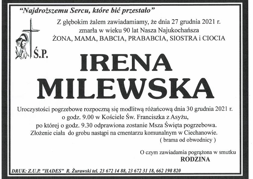 IRENA MILEWSKA