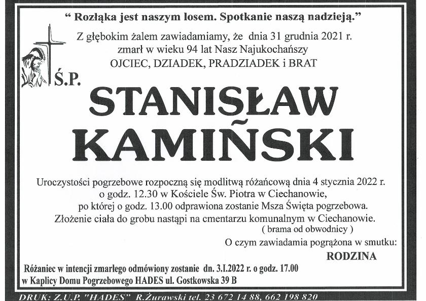 STANISŁAW KAMIŃSKI