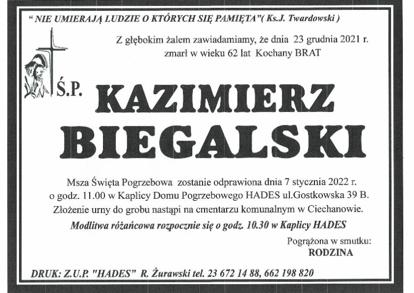 KAZIMIERZ BIEGALSKI