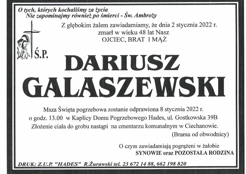 DARIUSZ GALASZEWSKI