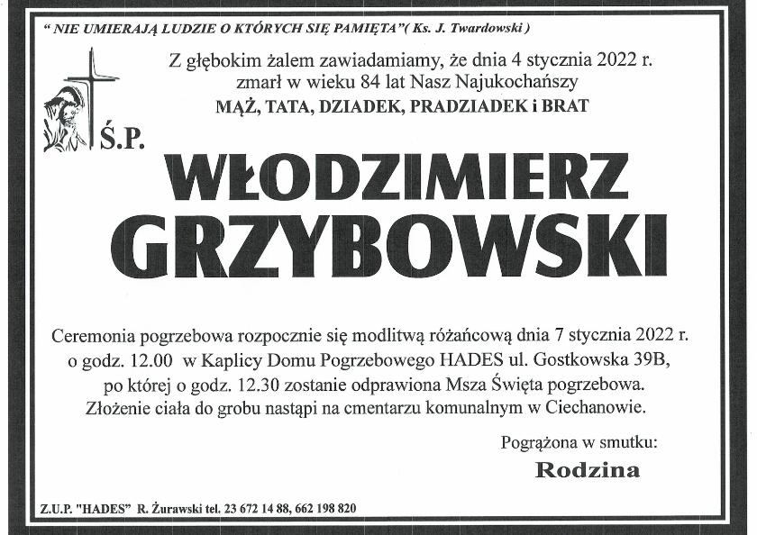 WŁODZIMIERZ GRZYBOWSKI