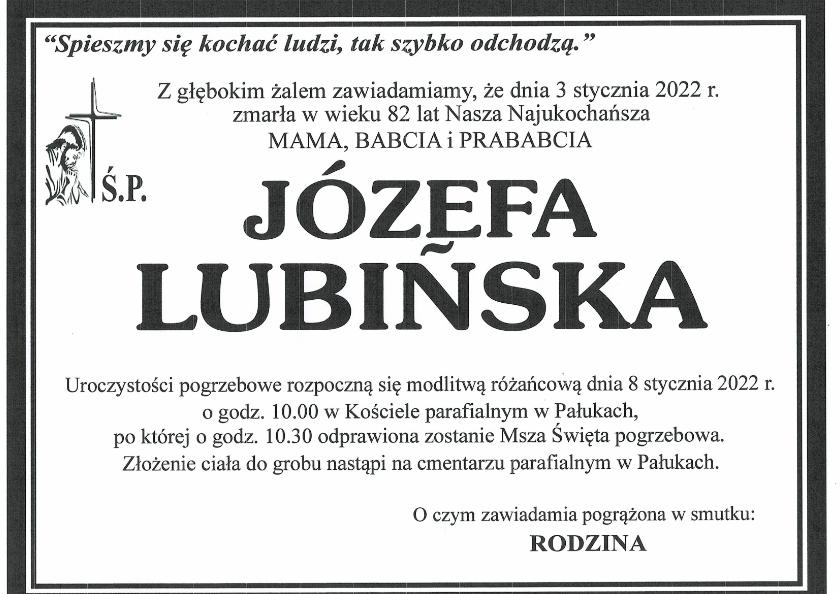 JÓZEFA LUBIŃSKA