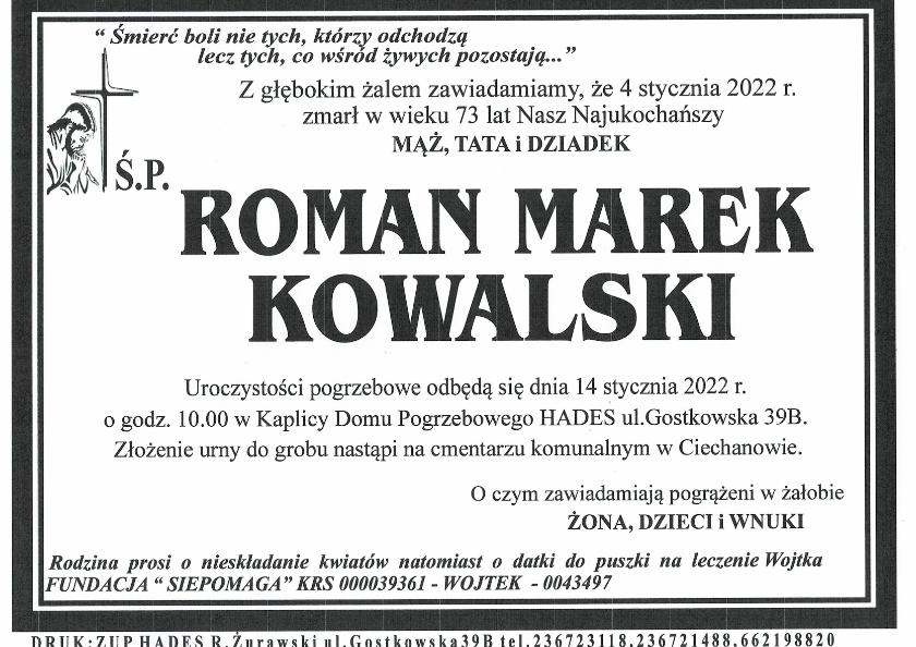 ROMAN MAREK KOWALSKI
