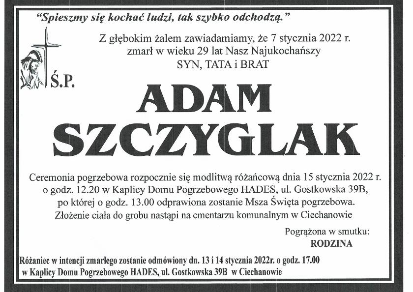 ADAM SZCZYGLAK