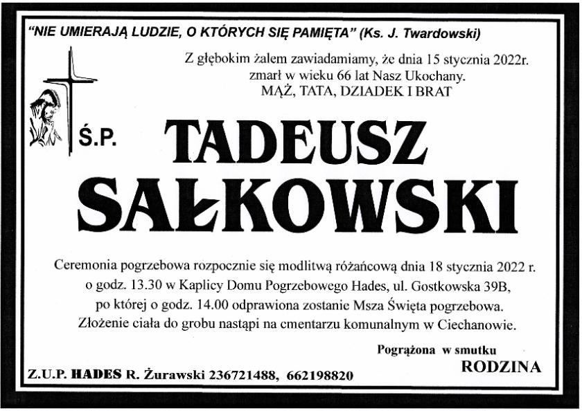 TADEUSZ SAŁKOWSKI