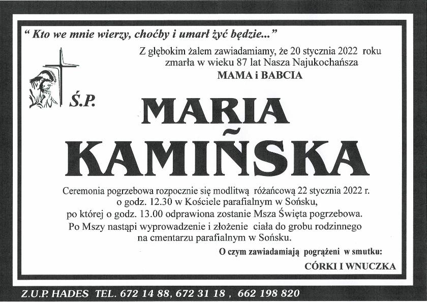 MARIA KAMIŃSKA