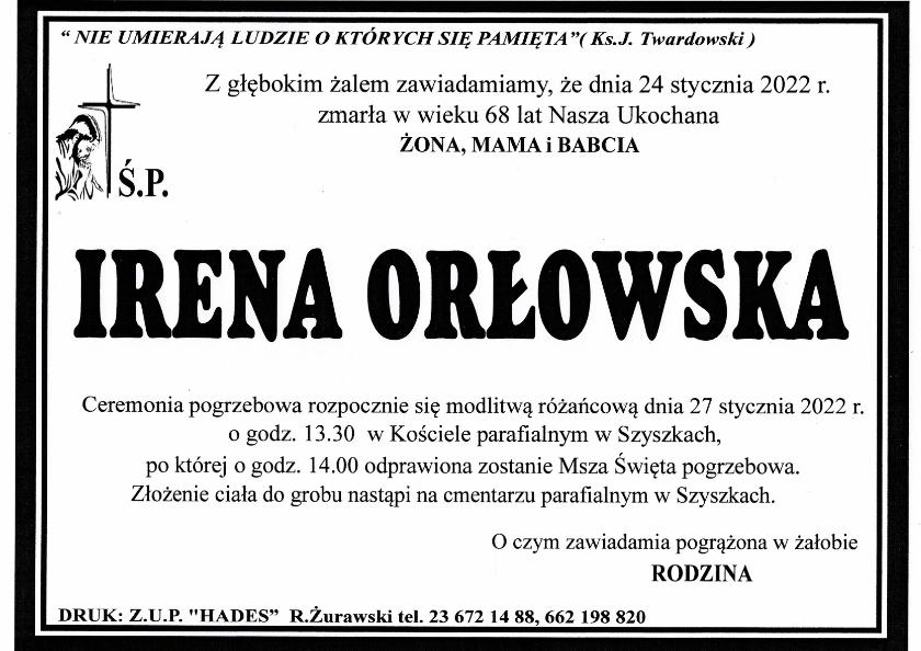 IRENA ORŁOWSKA