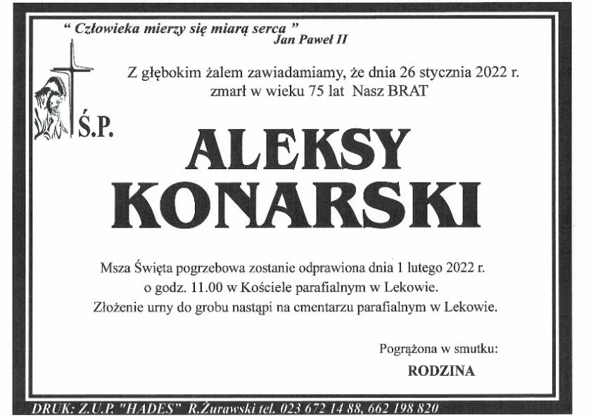 ALEKSY KONARSKI