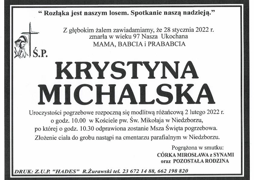KRYSTYNA MICHALSKA