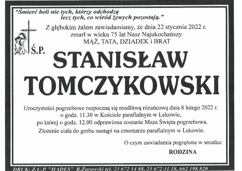 STANISŁAW TOMCZYKOWSKI 