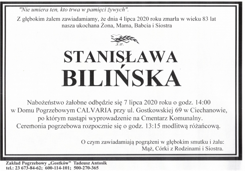 Stanisława Bilińska