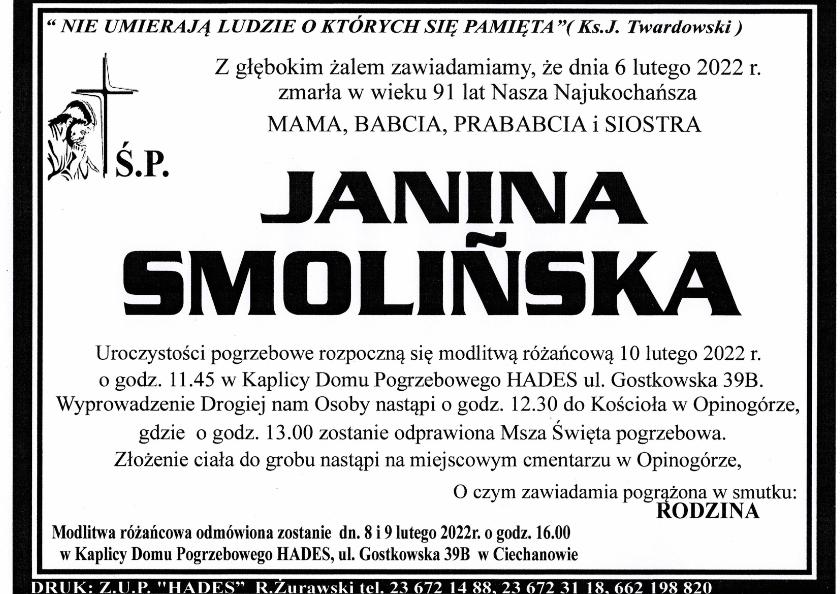 JANINA SMOLIŃSKA
