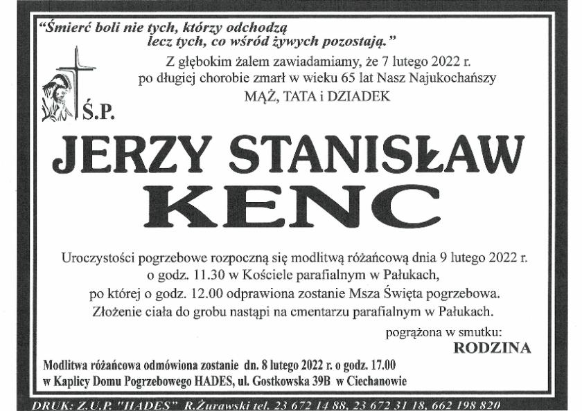 JERZY STANISŁAW KENC