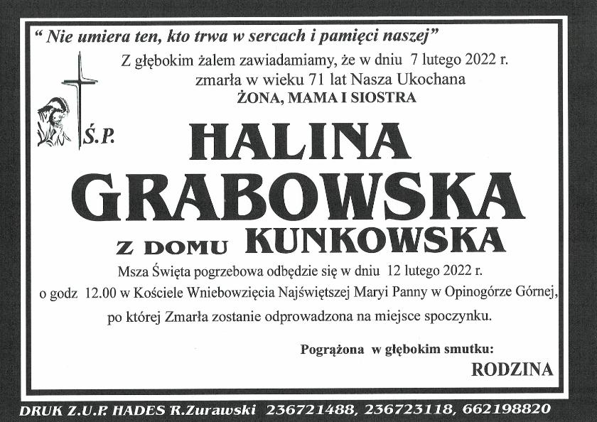 HALINA GRABOWSKA