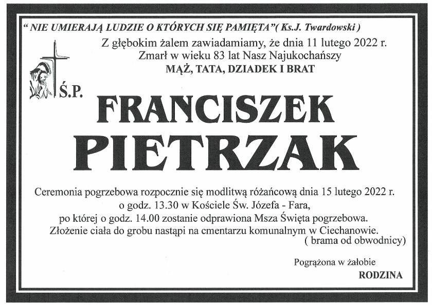 FRANCISZEK PIETRZAK
