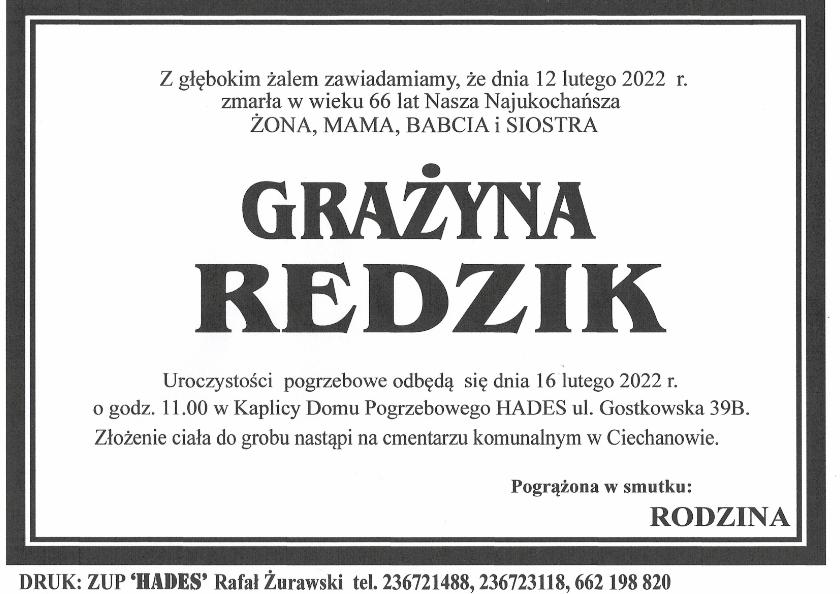 GRAŻYNA REDZIK