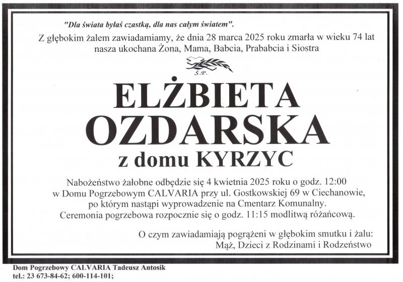 Elżbieta Ozdarska