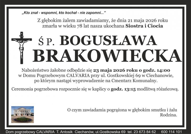 Bogusława Brakowiecka