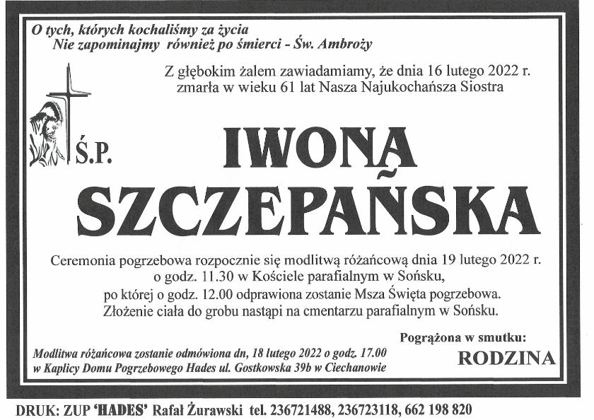 IWONA SZCZEPAŃSKA