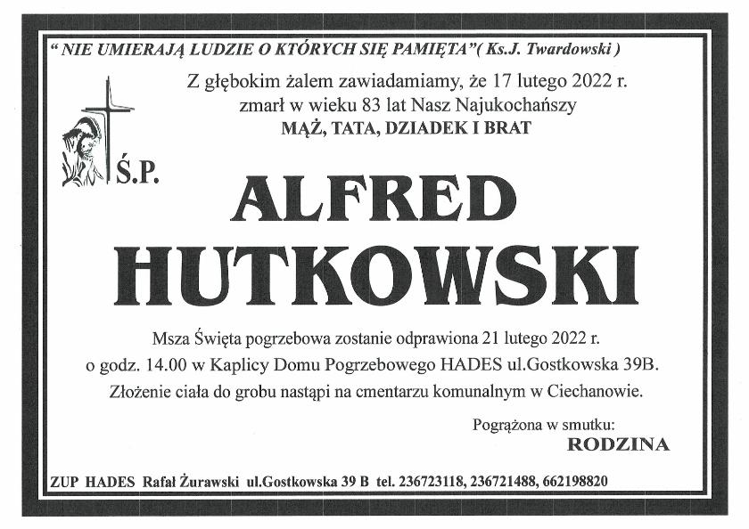 ALFRED HUTKOWSKI