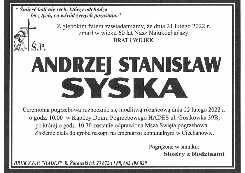 ANDRZEJ SYSKA