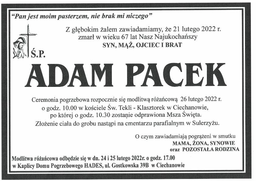 ADAM PACEK