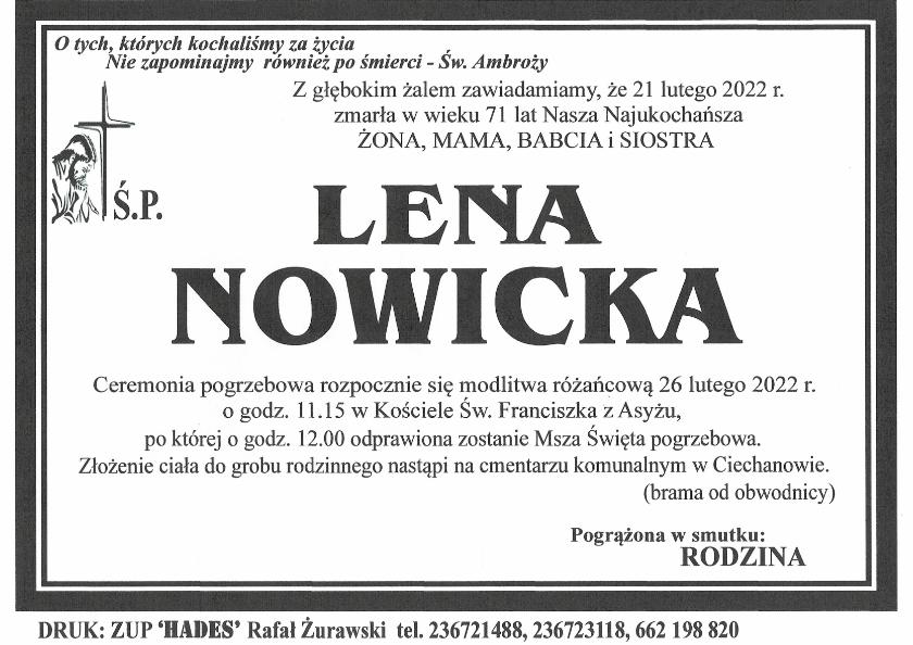 LENA NOWICKA