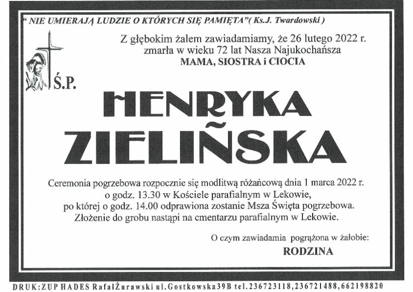 Henryka Zielińska 