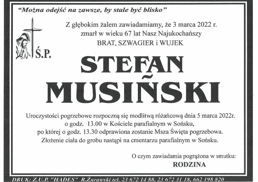 STEFAN MUSIŃSKI