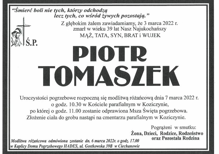 PIOTR TOMASZEK