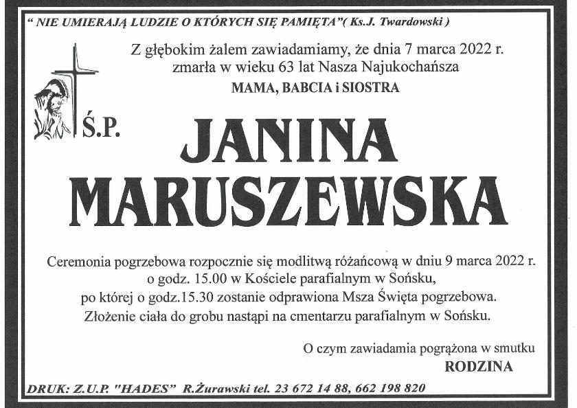 JANINA MARUSZEWSKA