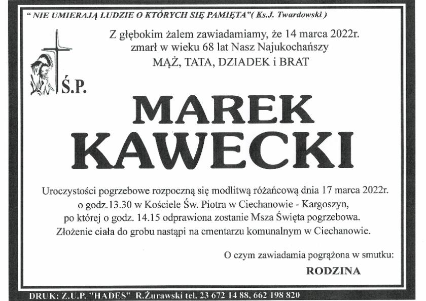 MAREK KAWECKI