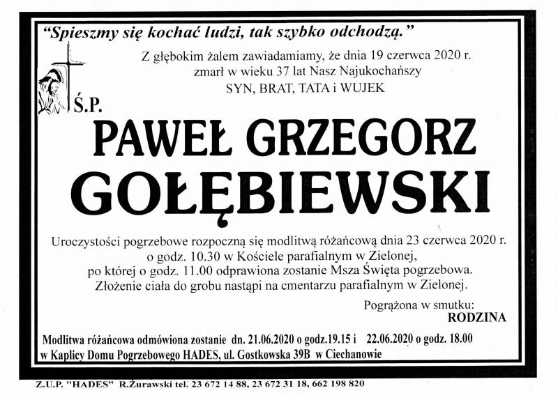 Paweł Grzegorz Gołębiewski 