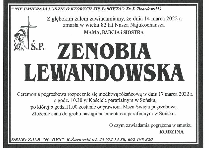 ZENOBIA LEWANDOWSKA