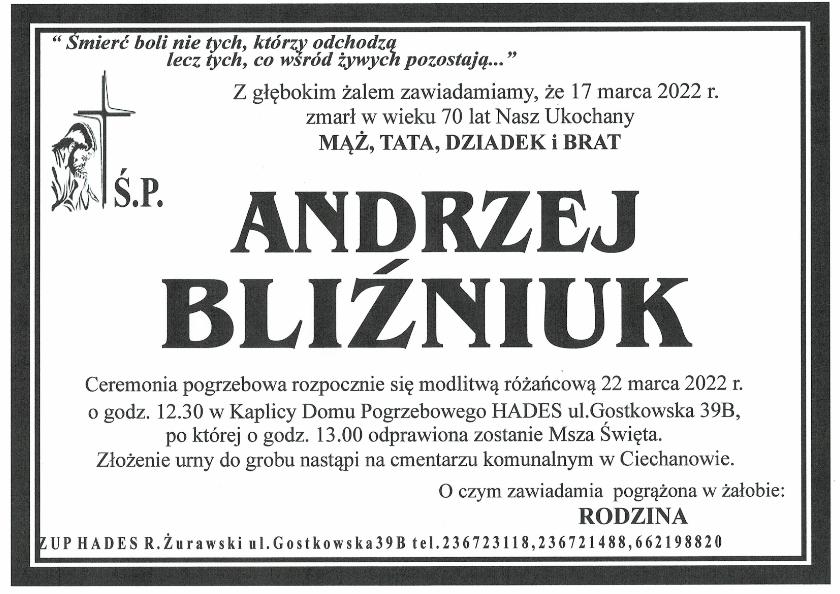 ANDRZEJ BLIŹNIUK