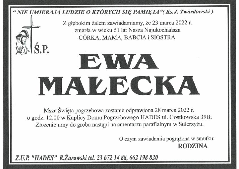 EWA  MAŁECKA