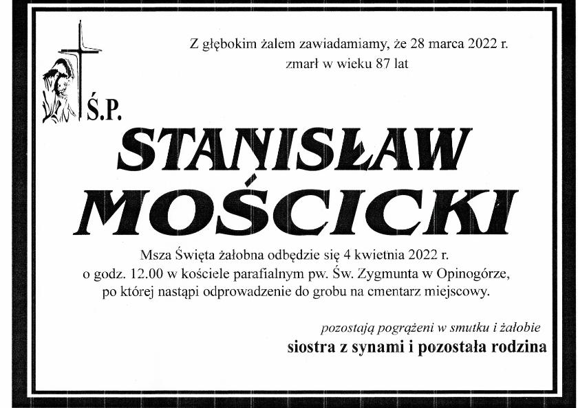 STANISŁAW MOŚCICKI