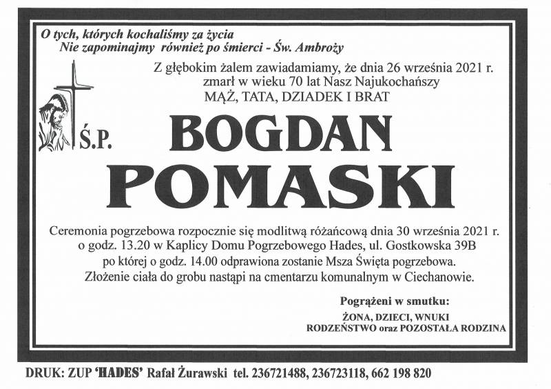 BOGDAN POMASKI