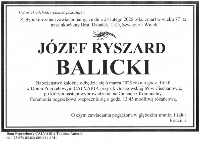 Józef Ryszard Balicki