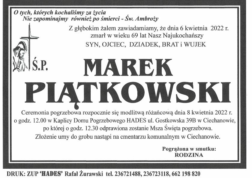 MAREK PIĄTKOWSKI