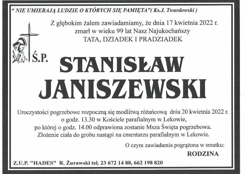 STANISŁAW JANISZEWSKI