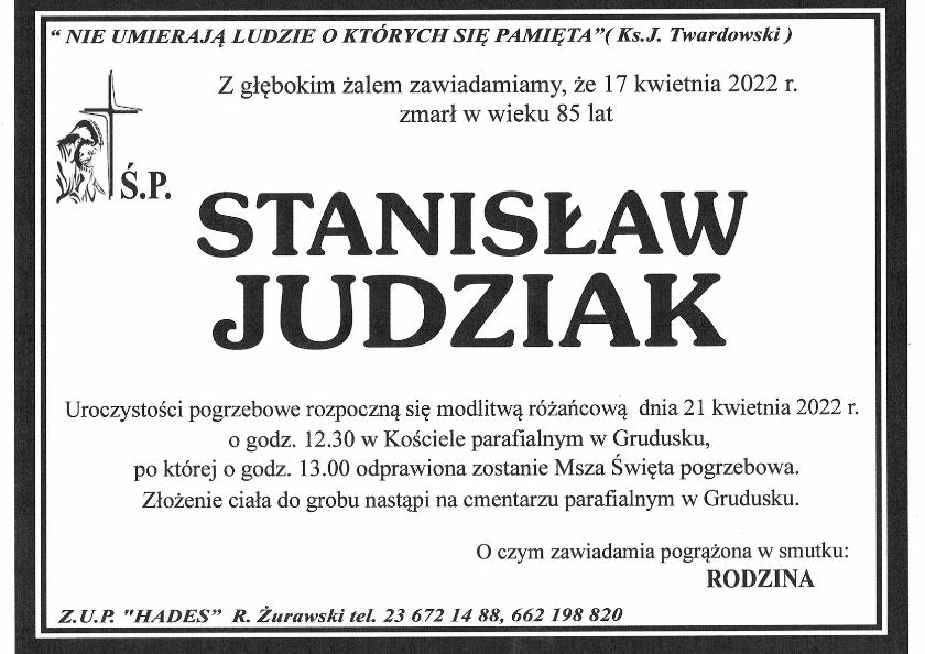 STANISŁAW JUDZIAK