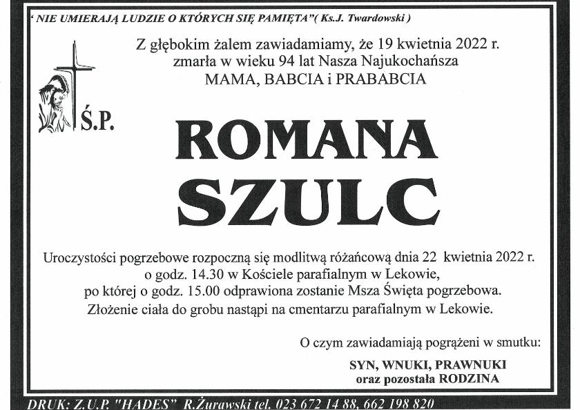 ROMANA SZULC